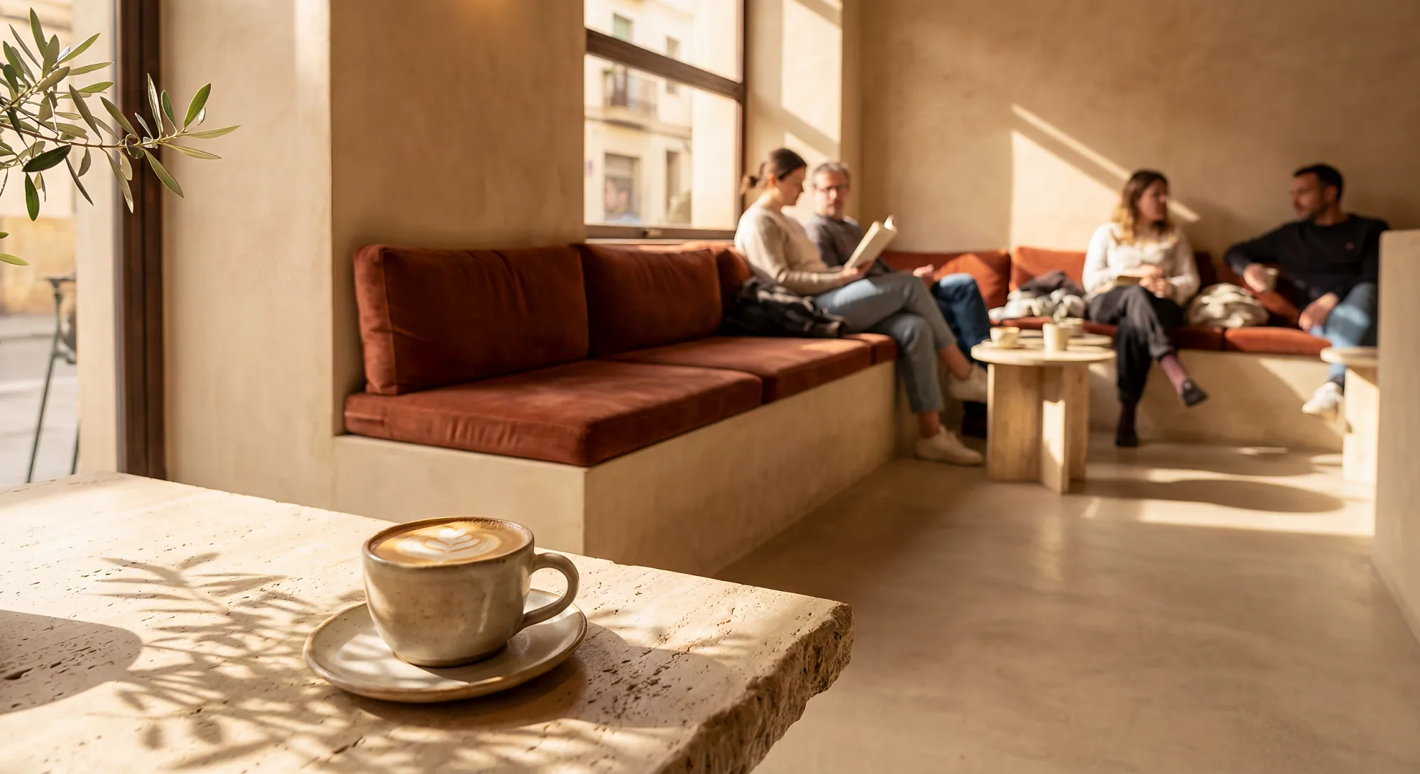 Χώρος brand καφετέριας σχεδιασμένος από το Wolfblanc Architects